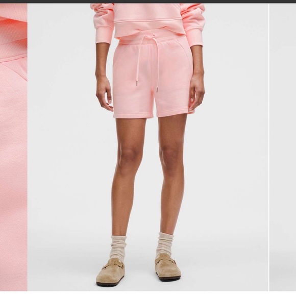 💗 Lululemon Athletica High Waist Pink Shorts - Picture 2 of 8
